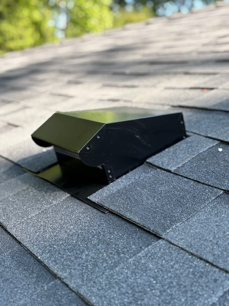 6-inch metal roof vent installation