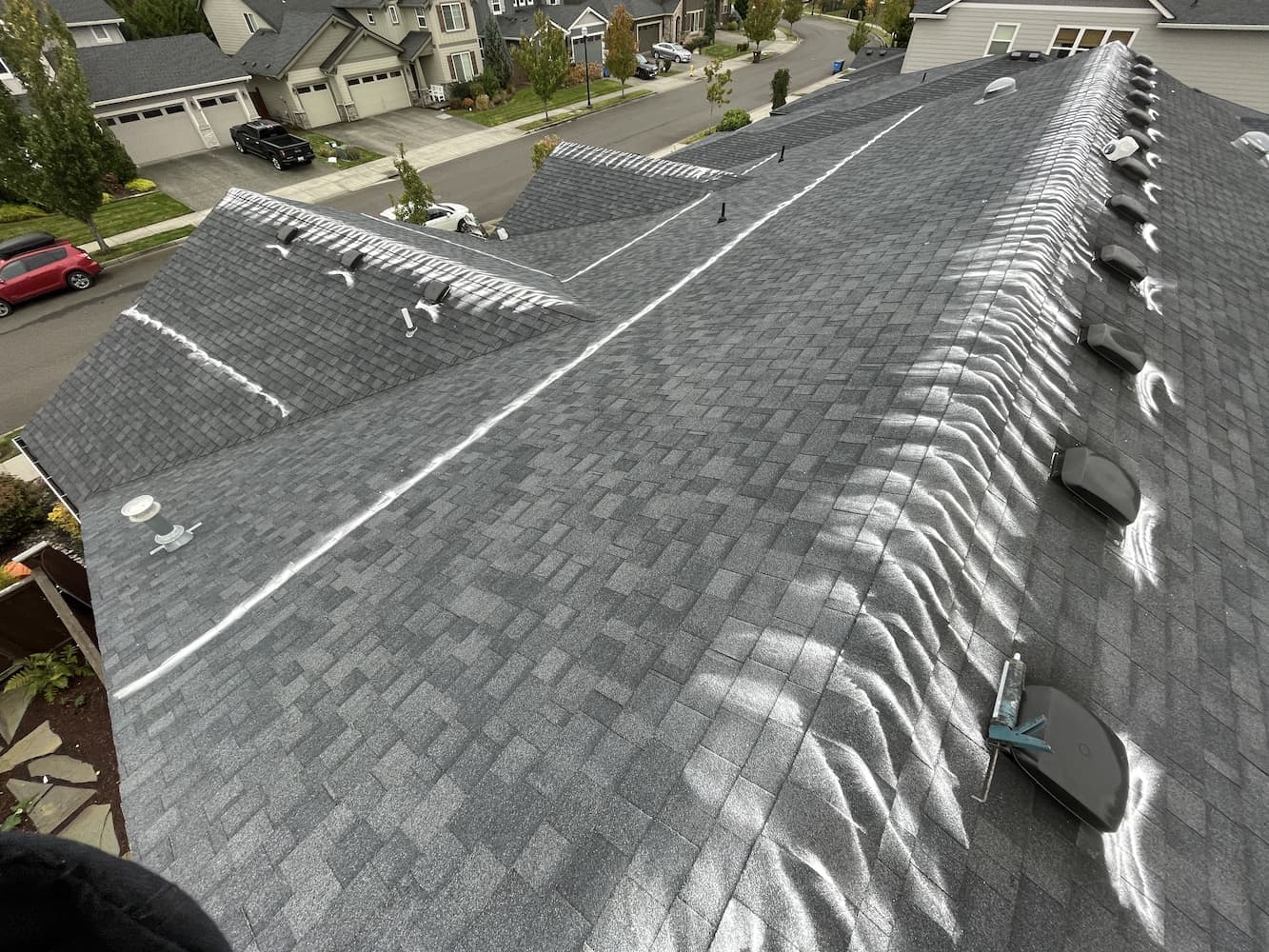 Roof treatment application for moss prevention