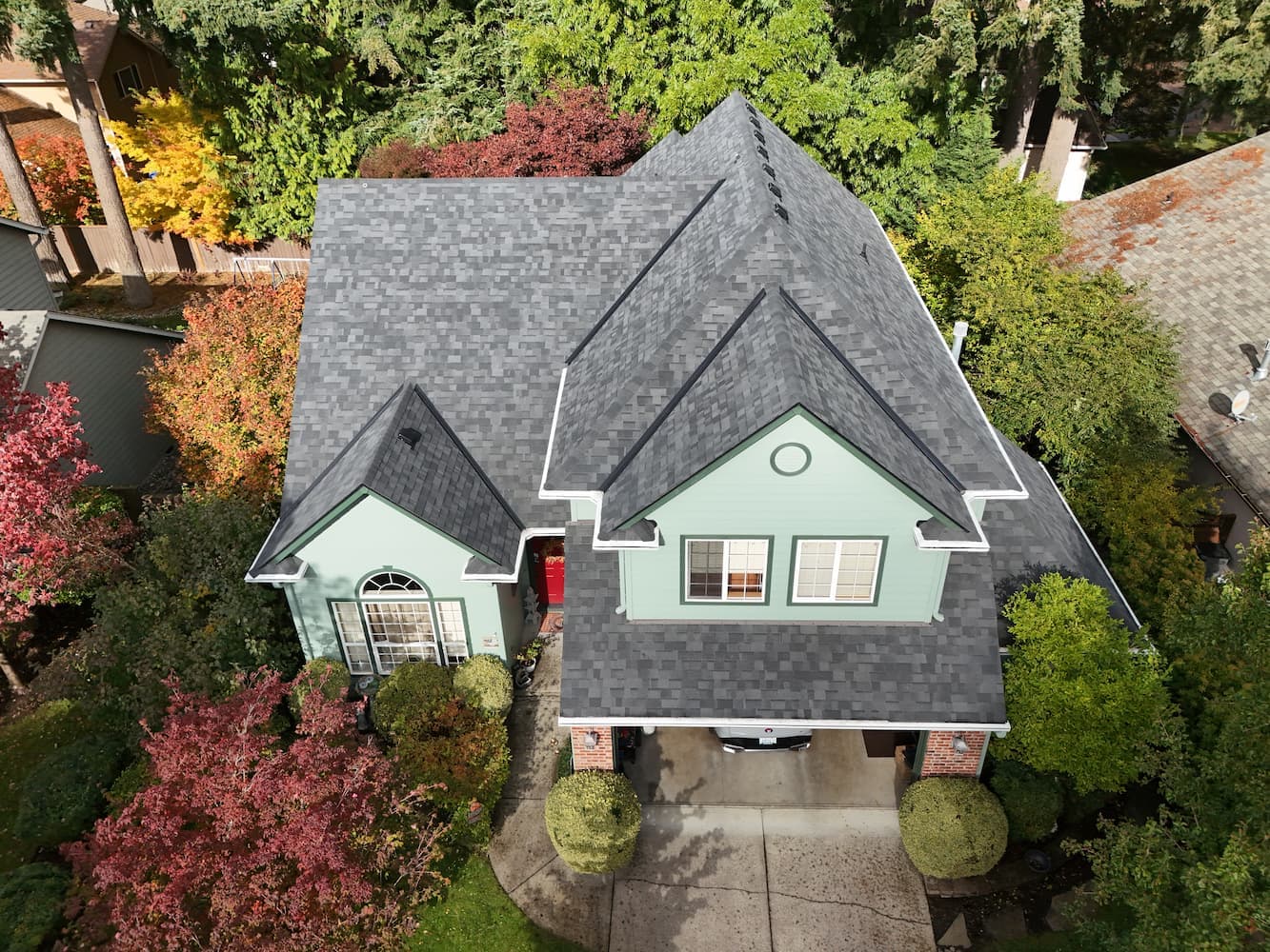 After roof replacement - new premium shingle roof in Vancouver WA
