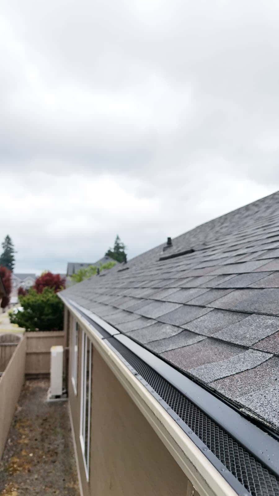Gutter guard system installed on Vancouver home