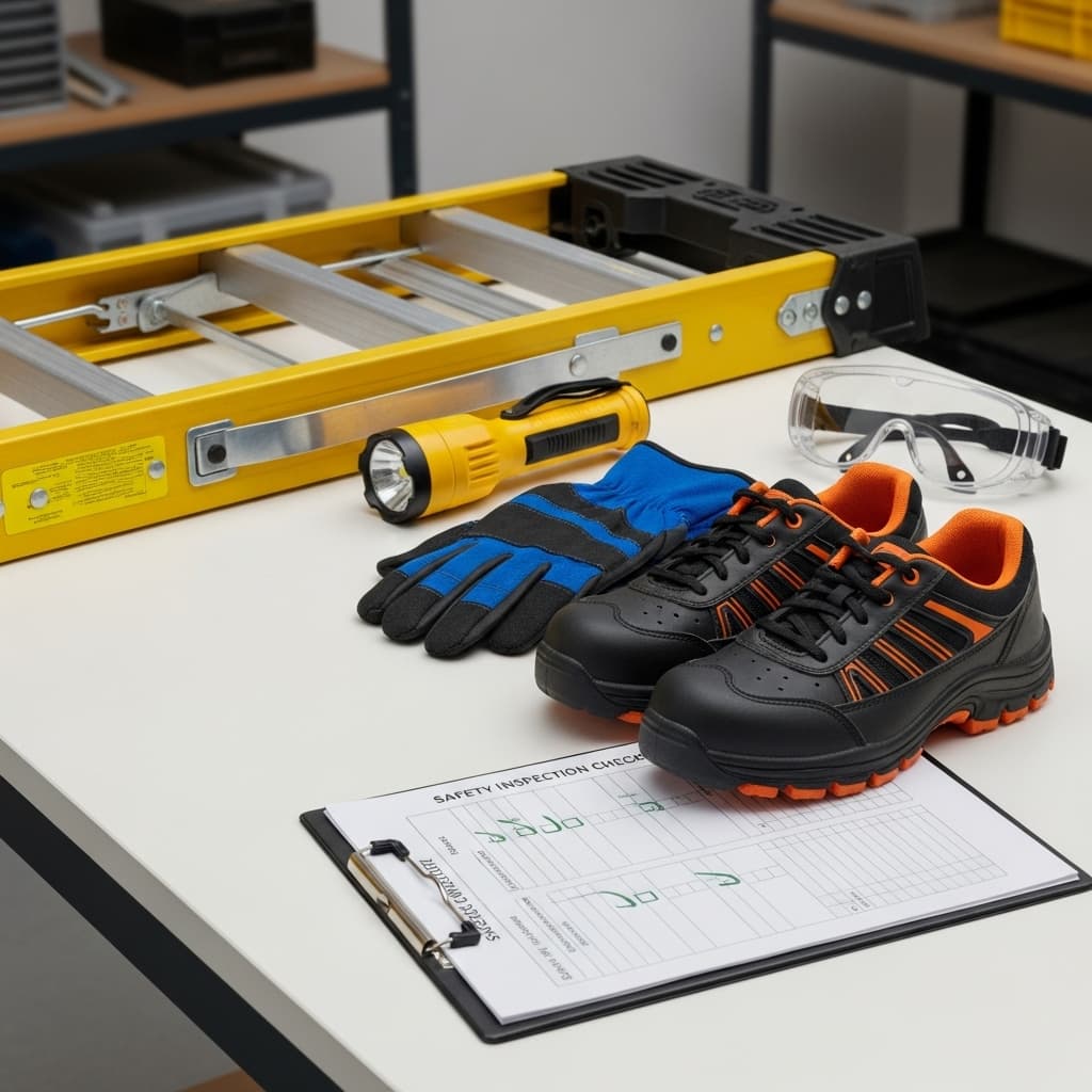 Safety equipment and tools needed for emergency roof leak repair from inside