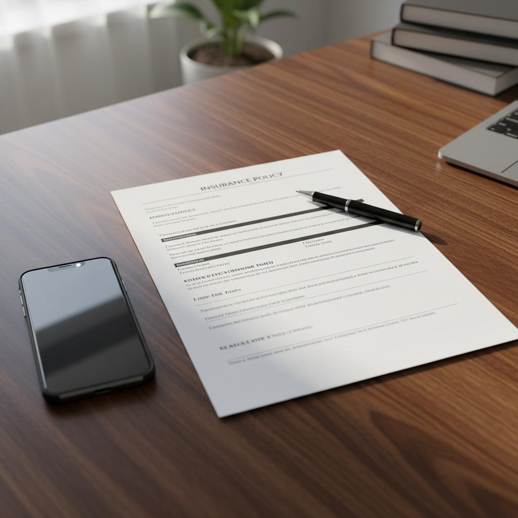 Homeowners insurance policy documents for roof coverage review