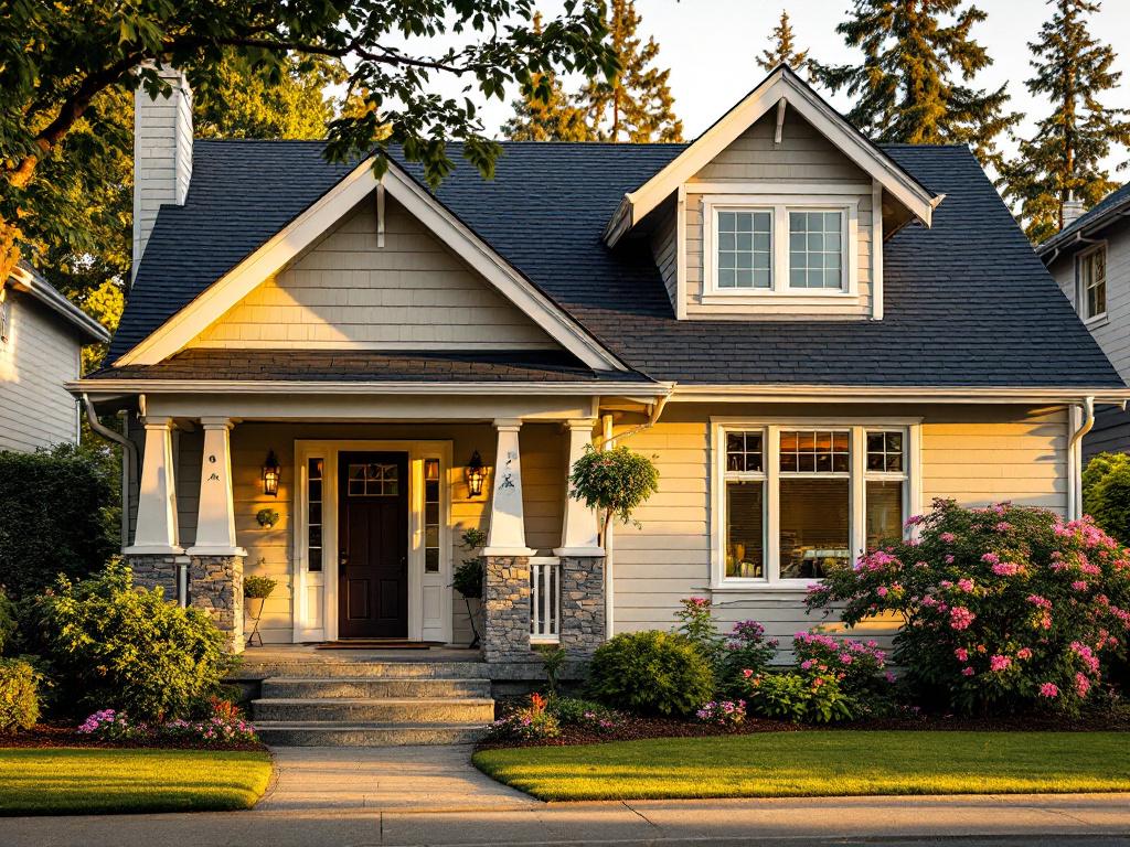 Attractive suburban home with excellent curb appeal featuring a new roof and landscaped front yard