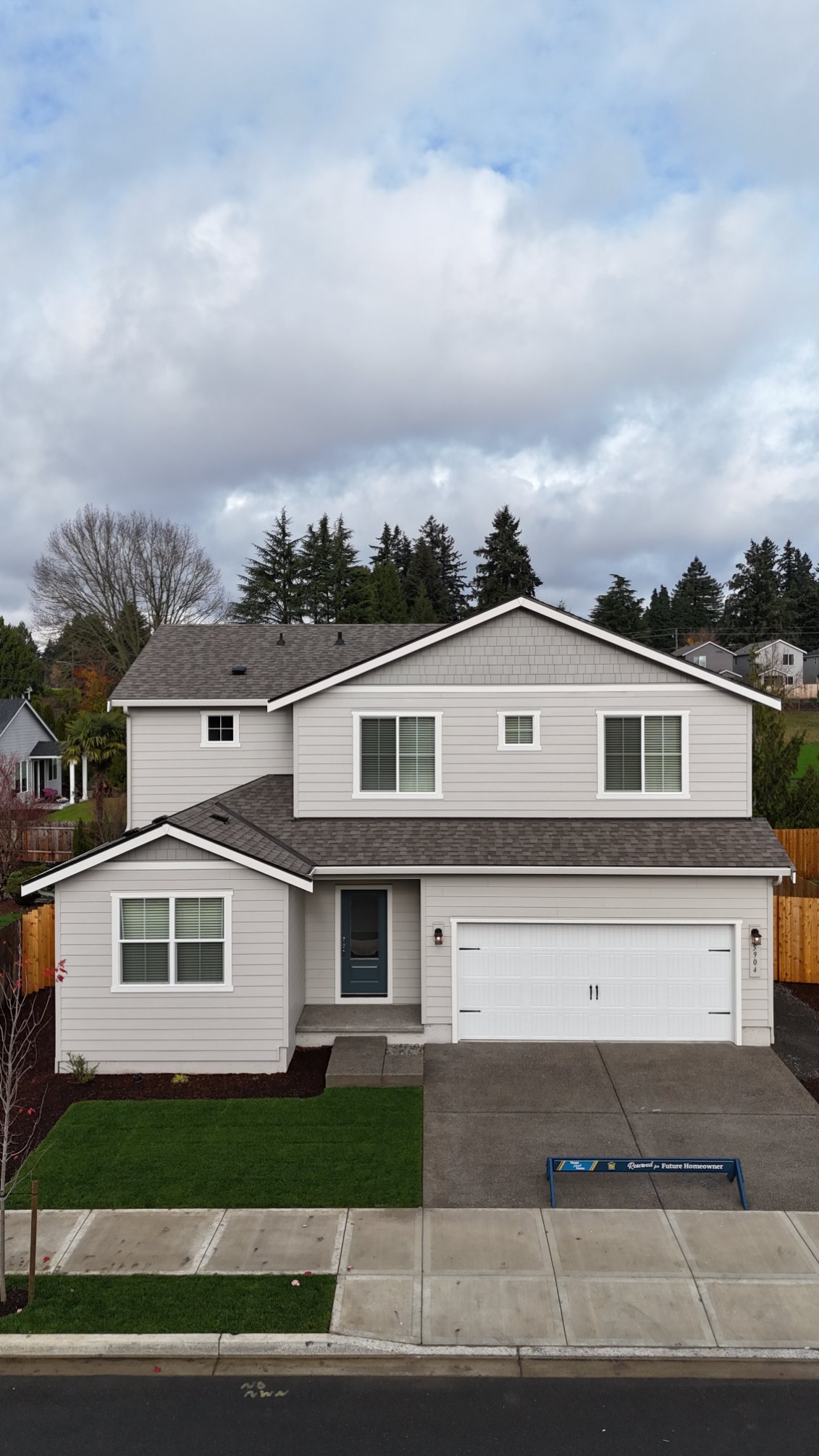 Beautiful new shingle roof installation
