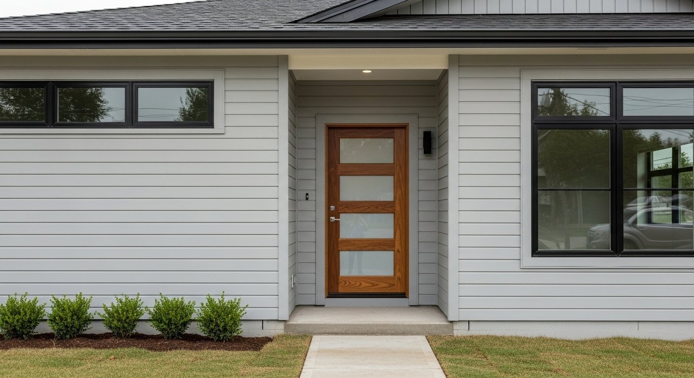 Complete exterior remodel with roof, siding, and gutters