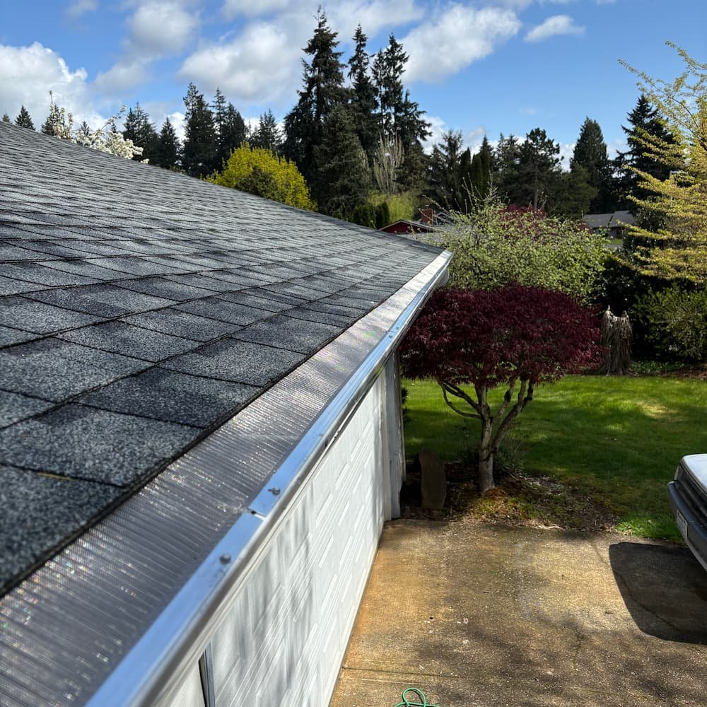 Gutter guard installation project