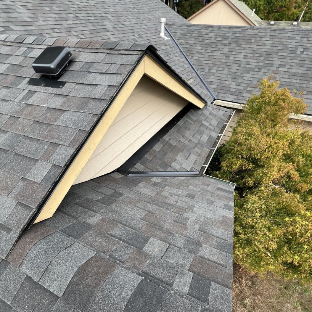New Malarkey shingle roof installation