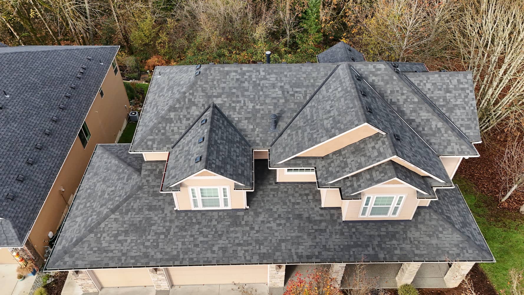 Asphalt shingle installation project in Ridgefield WA