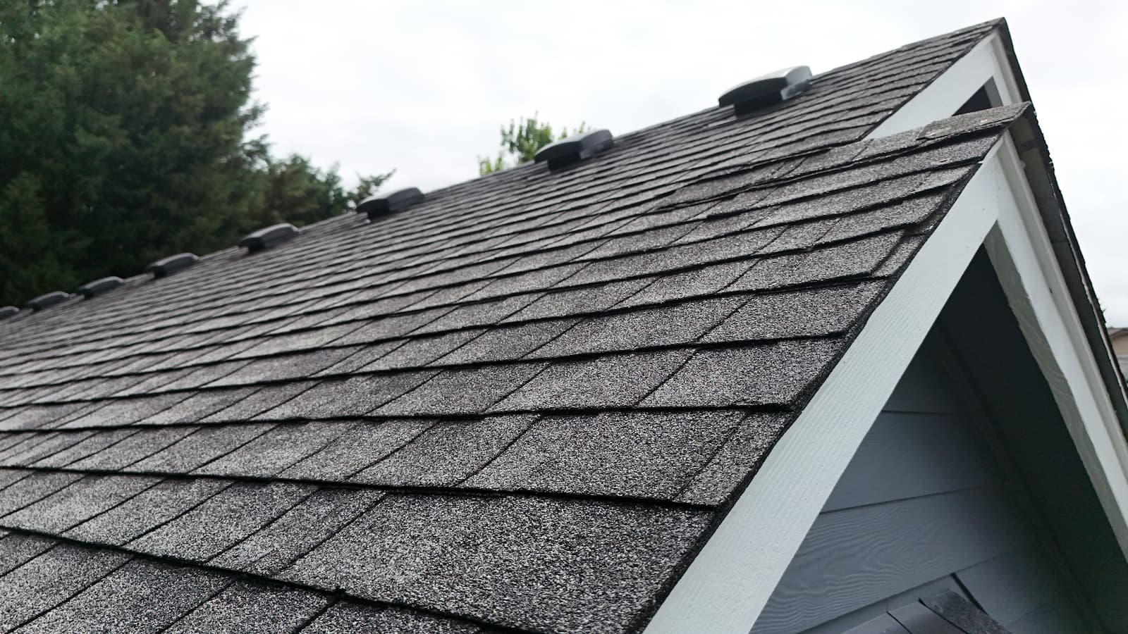 Completed gutter installation in Gresham, OR