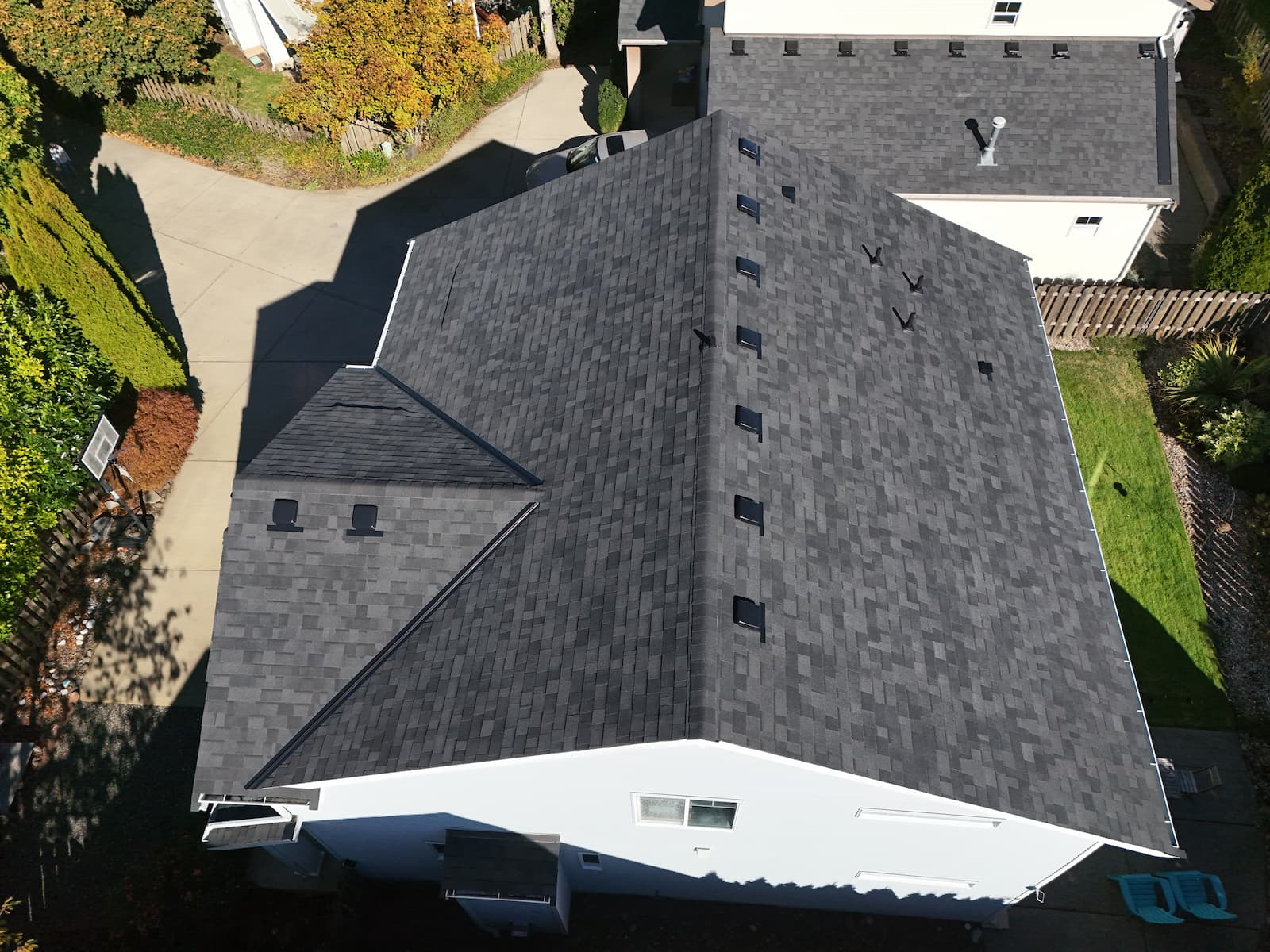 Completed roofing and gutter project in Happy Valley, OR