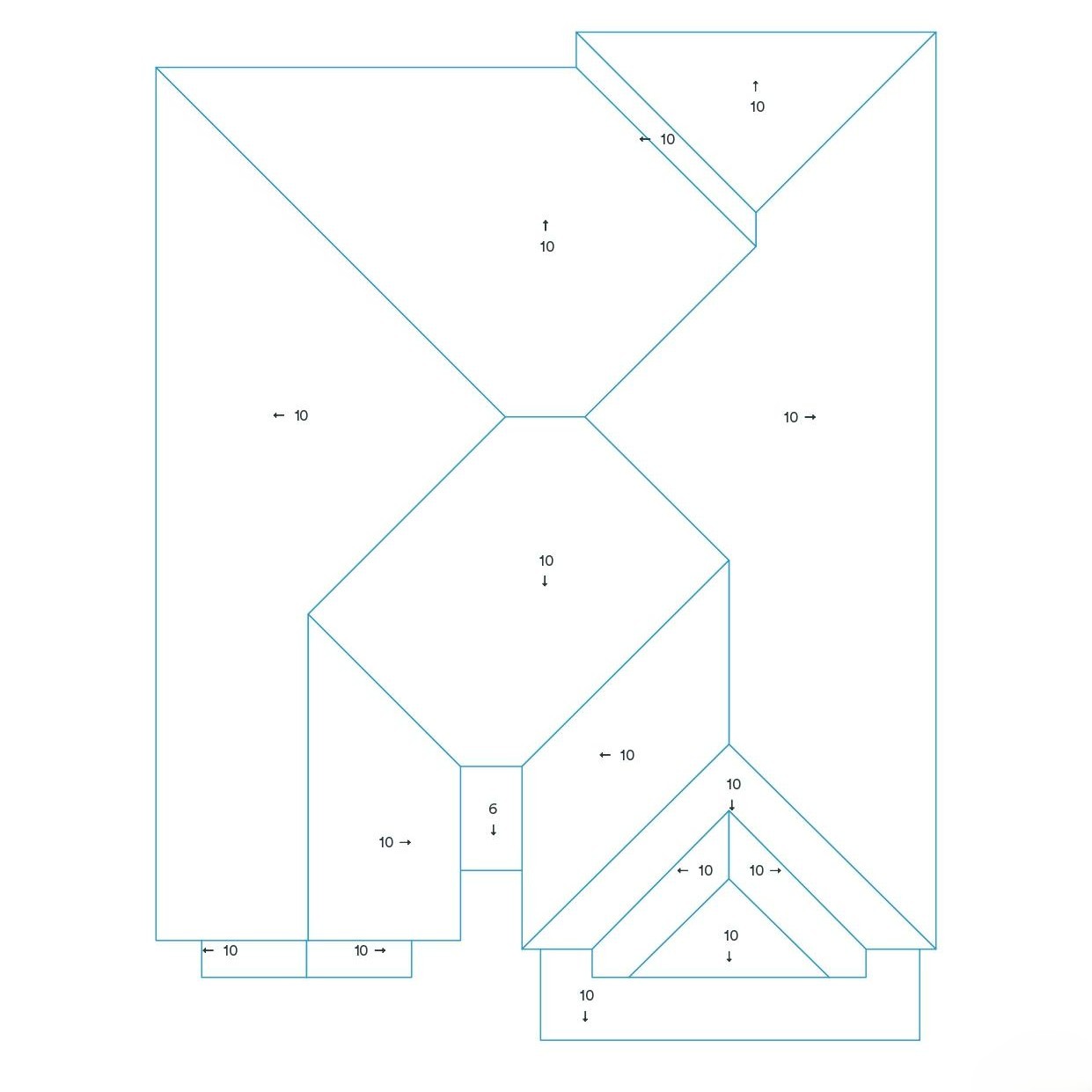 Roof slope and direction analysis