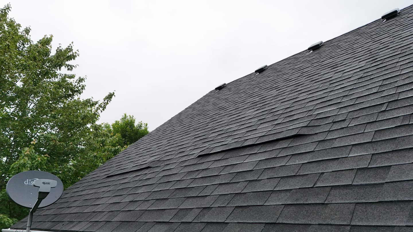 Finished roof installation project by Gold Shield Exteriors
