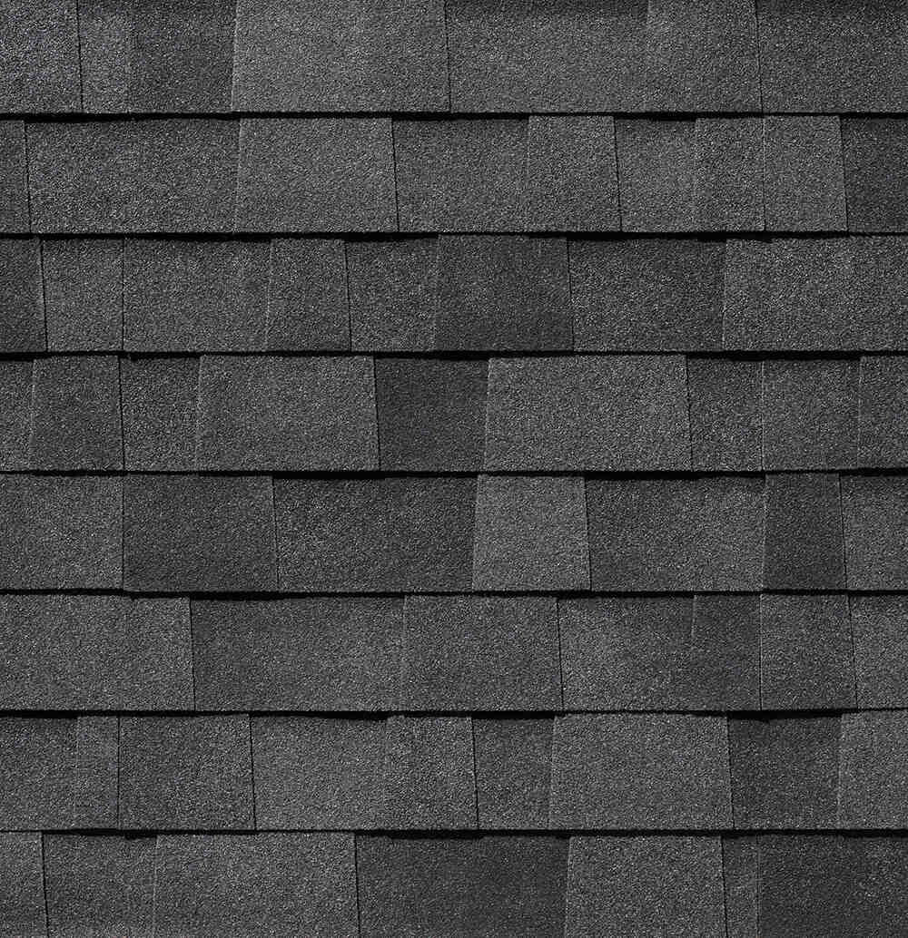 Midnight Black shingle swatch