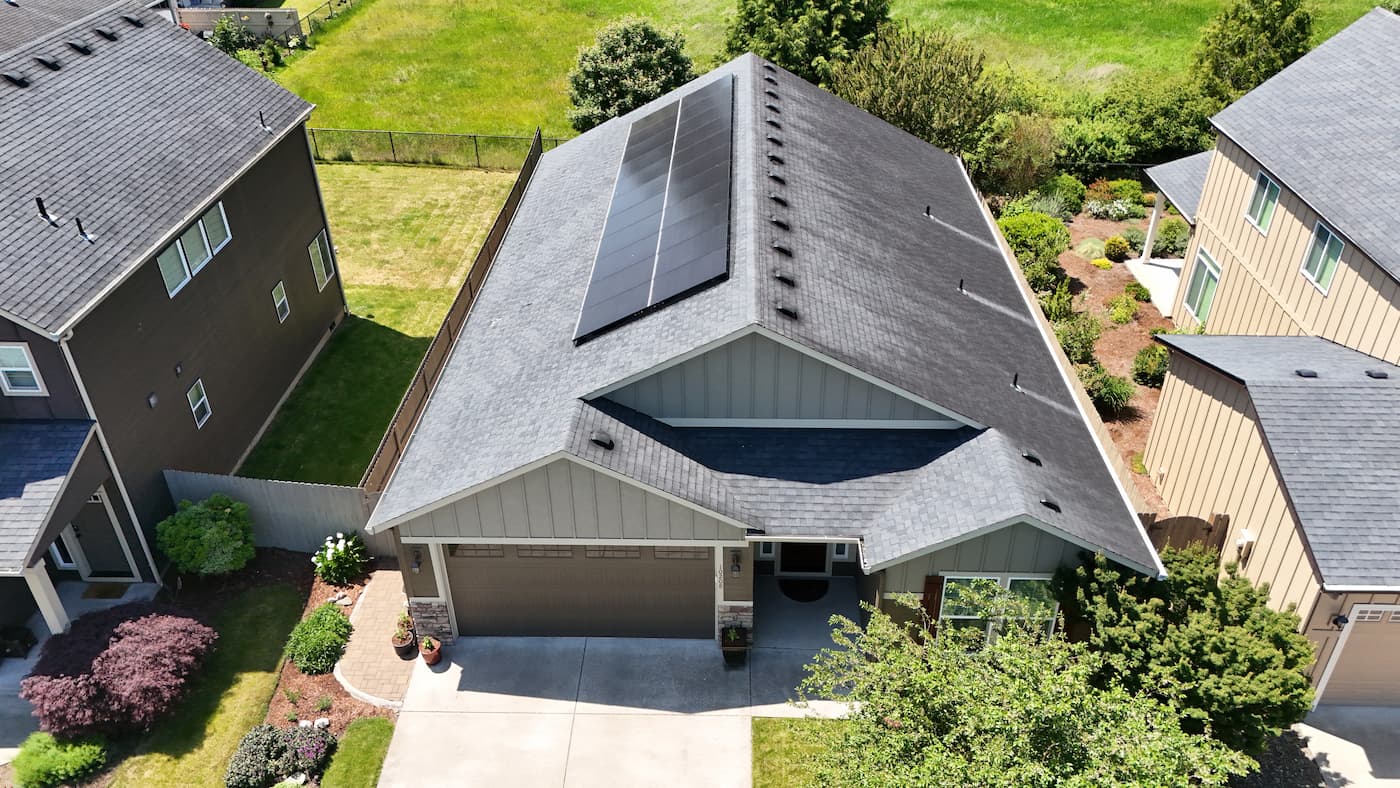 Completed roof cleaning results in Clark County WA