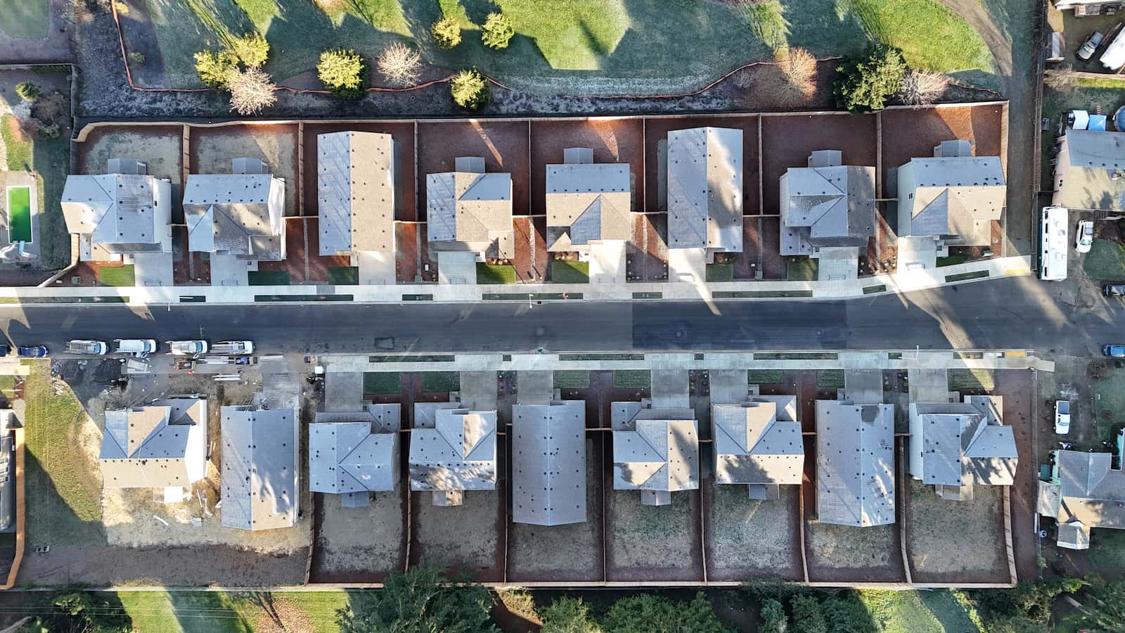 Bird's eye view of Vancouver, WA neighborhood